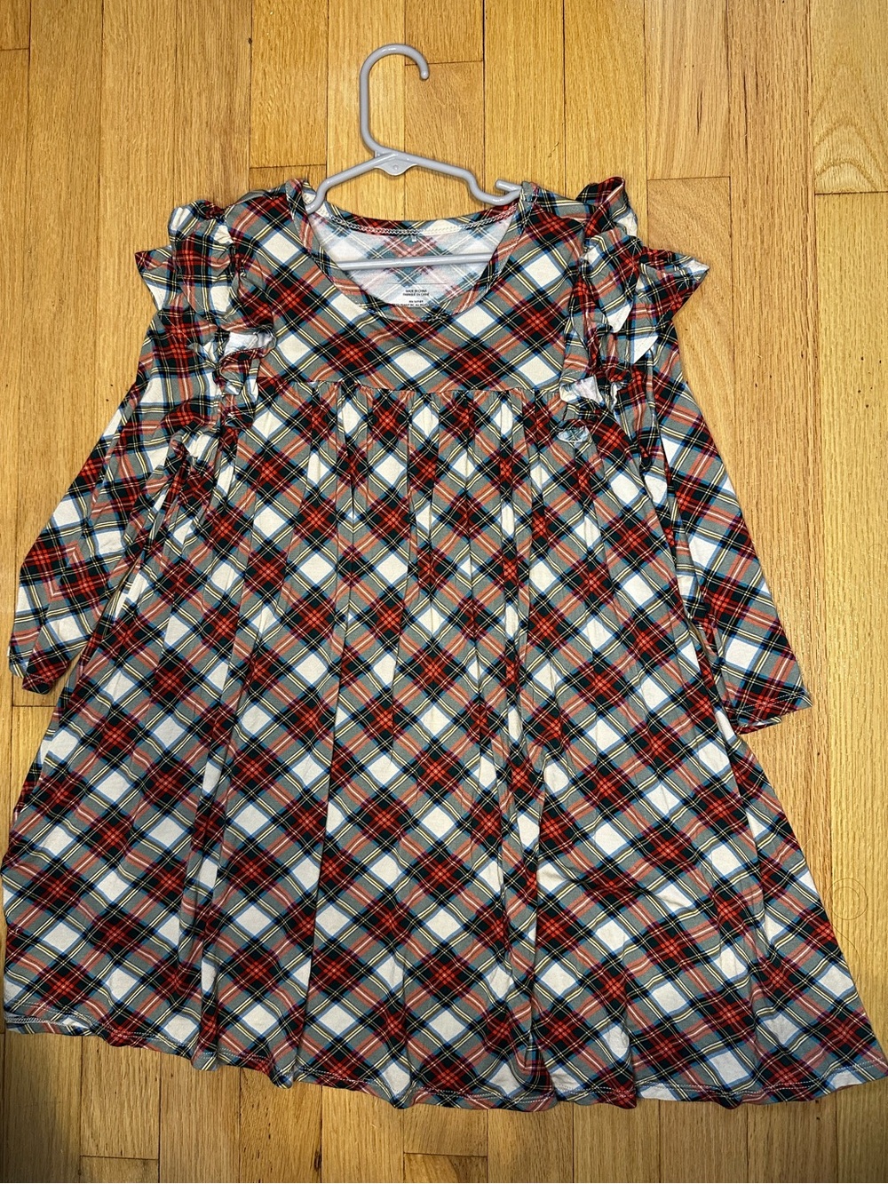 Posh Peanut Plaid Dress 7Y-8Y